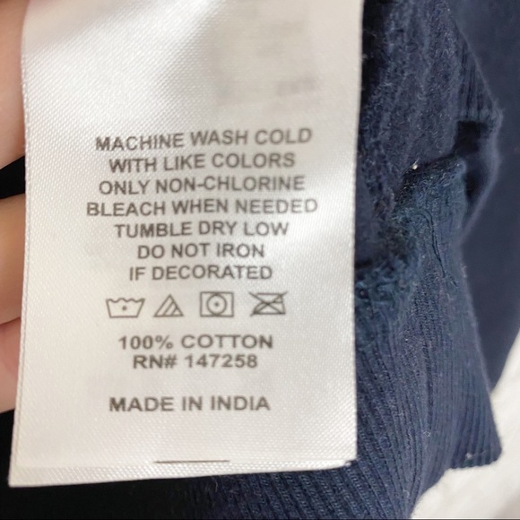 SIMPLY SOUTHERN Navy Blue Quarter Zip Contrast Fish Scale Elbow Patch Pullover - Picture 12 of 12